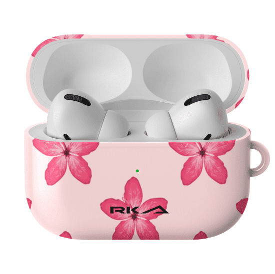 Pink Flowers AirPods Case