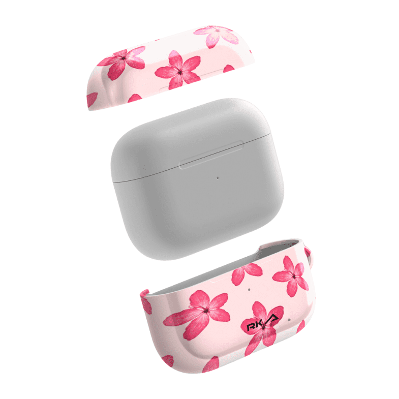 Pink Flowers AirPods Case